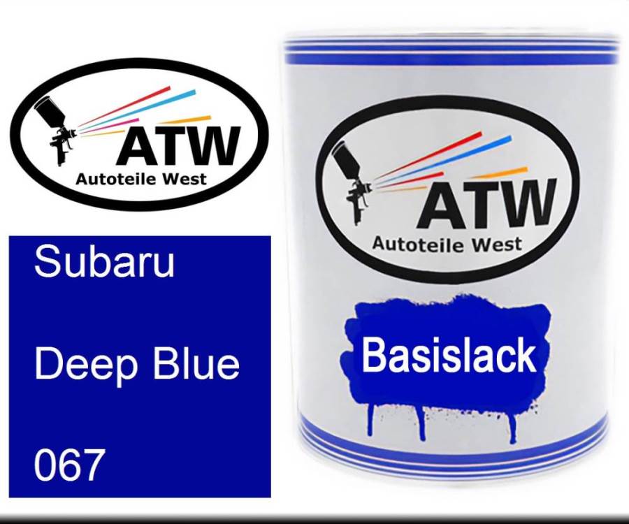 Subaru, Deep Blue, 067: 1L Lackdose, von ATW Autoteile West.